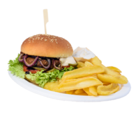 Vegánsky Gazda burger menu